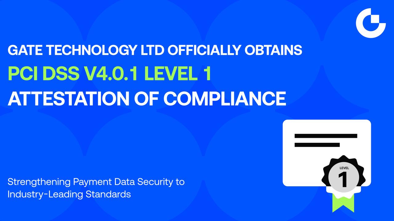 A Gate Technology Ltd alcança o nível mais elevado de conformidade com o PCI DSS, reforçando a segurança dos pagamentos na Europa